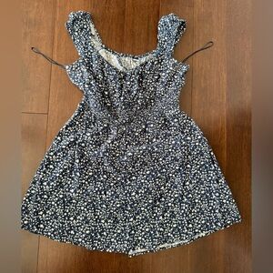 Old Navy Navy and White Floral Dress